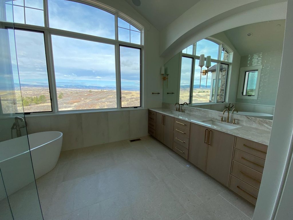 renovated Bathroom with large windows
